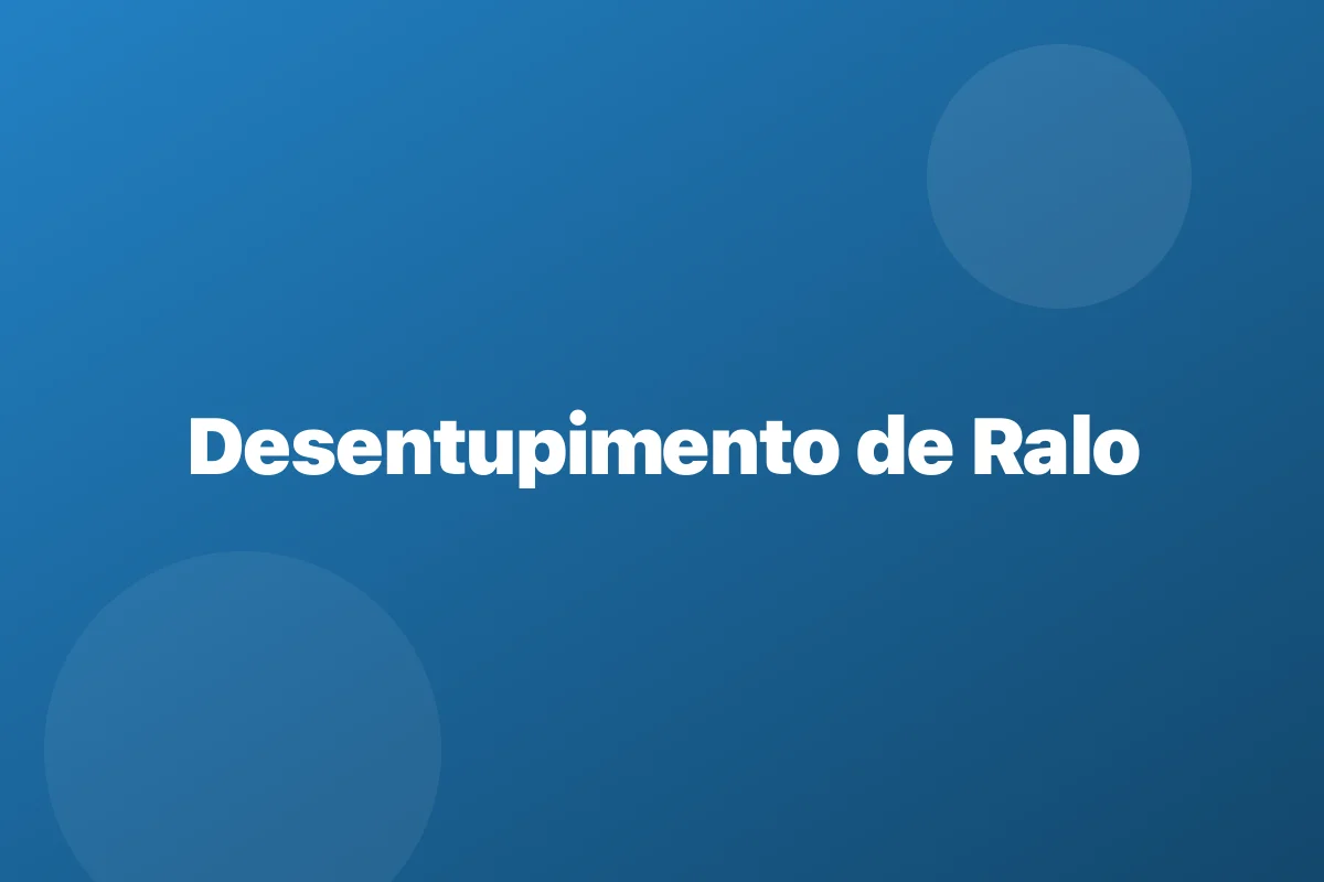 Desentupimento de ralo em Embu das Artes – escoamento garantido